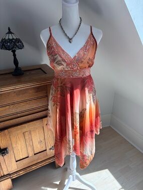 Mandee Floral Fairycore Dress 🧡